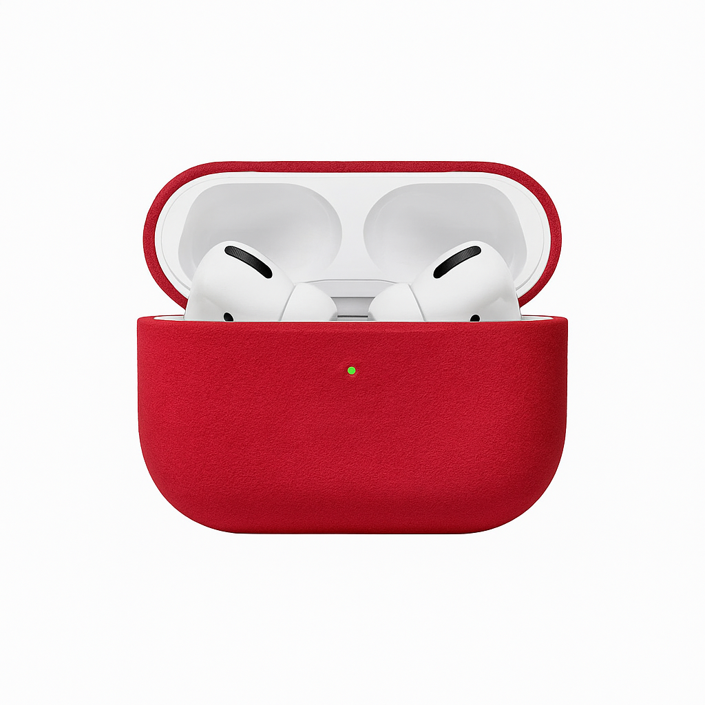 SUEDE Airpods Fodral Mocka