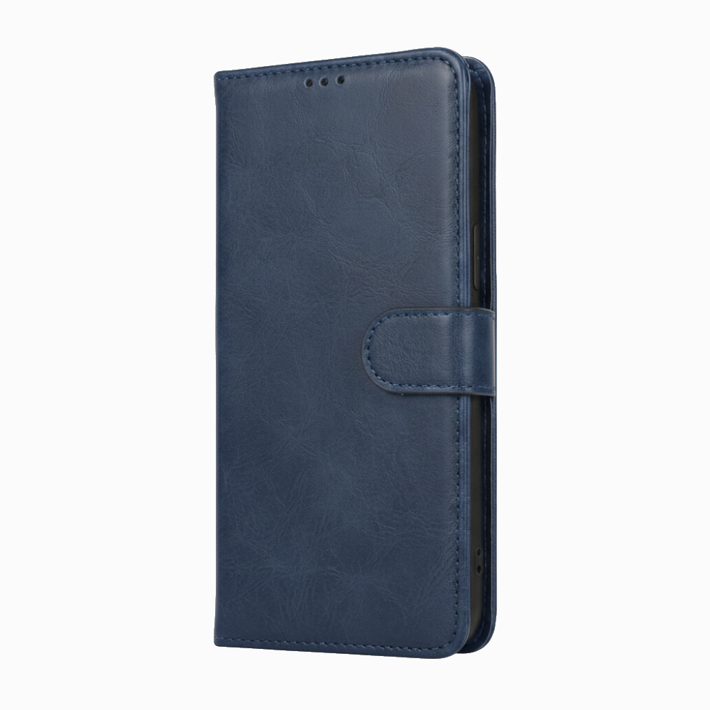 Plånboksfodral i läder med ställ – kompatibelt med iPhone