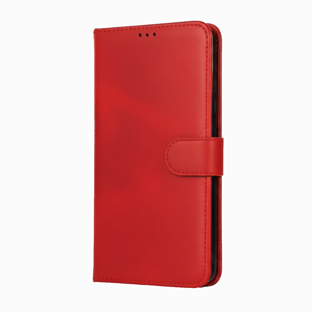 Plånboksfodral i läder med ställ – kompatibelt med iPhone