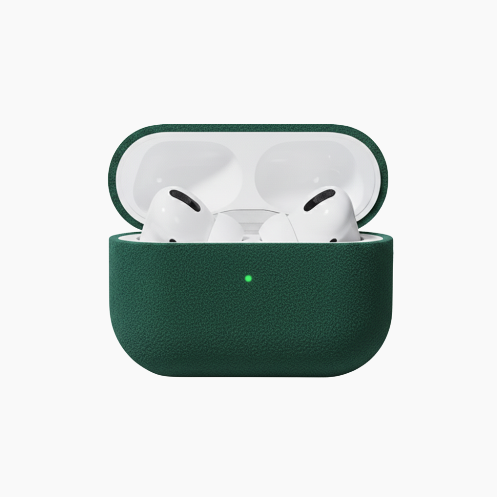 SUEDE Airpods Fodral Mocka